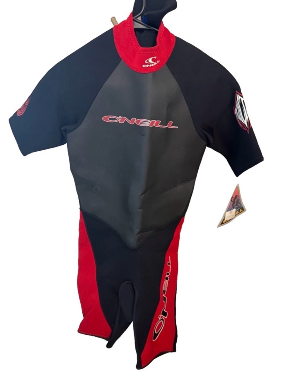 NWT O'neill Men's Shortie Wetsuit Small Reactor Spring Red/Black 1B Style 7117